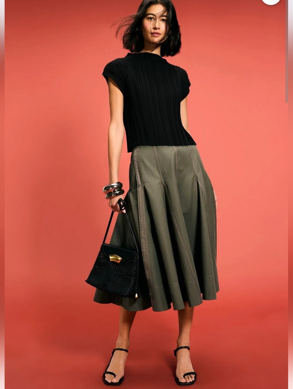 3.1 Phillip Lim Godet Skirt Size 2 MSRP $550